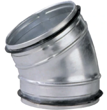 Coude 45° mâle/mâle acier galvanisé à joints classe C D125mm