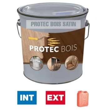 Peinture PROTECBOIS SATIN blanc 15L
