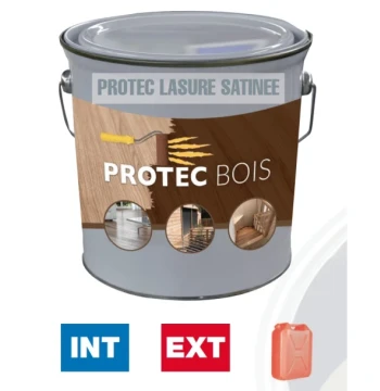 Peinture PROTECBOIS LAZURE SATIN chène moyen 3L