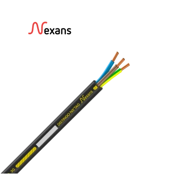 Câble électrique rigide Nexans U-1000 R2V 3G2,5 mm² bleu 500 m - Réf. 3987720