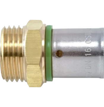 Raccord mâle fixe à sertir Riquier 16 mm 3/8" - Réf. 3963514