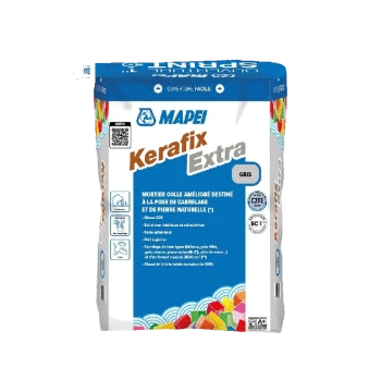 Mortier-colle Mapei Kerafix Extra blanc C2TE - sac 25 kg - Réf. 2767968
