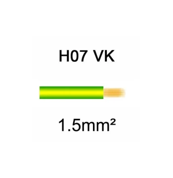 Fil souple H07 VK Vert/Jaune
