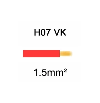 Fil électrique souple H07 V-K rouge
