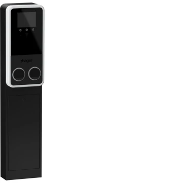 Borne de recharge Hager Witty Park2 IP55 IK10 - Réf. PROD-3963764