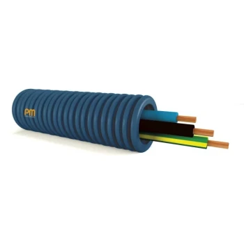 Gaine préfilée PREFIL 3x1,5 mm² bleu/noir/vert-jaune Ø16 H07V-U - Réf. 982009