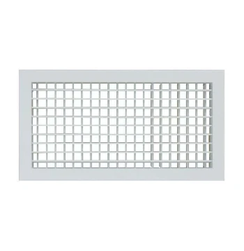Grille de soufflage Atlantic GDD double déflexion aluminium blanc