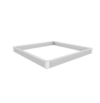 Cadre saillie en kit 60x60 cm Electra - aluminium embouts polycarbonate - Réf. 2979881