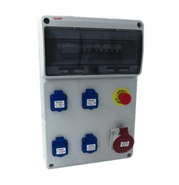 Coffret de prise de chantier Famatel 4PC 2P+T 16A monophasé 250V IP54 - Réf. 2317202