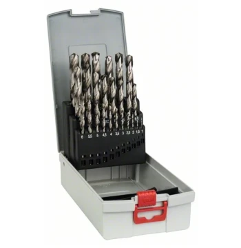 Coffret de 25 forets métaux HSS de 1 à 13 mm