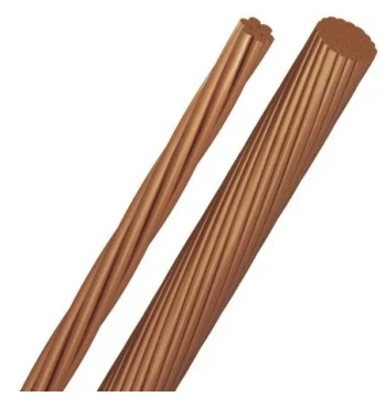 Cablette de terre cuivre nu Algorel 25 mm² couronne 25 m