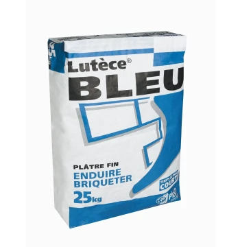 Plâtre Lutèce Bleu 25 kg - Manuel pour briquetage et enduisage