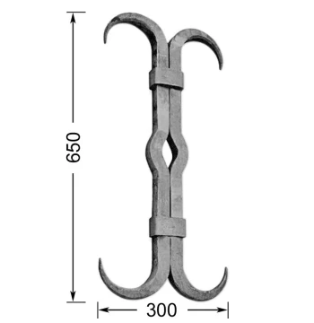 Clé de tirant BOSI CT12 acier fer forgé carré 30x30 mm - Réf. 2071169
