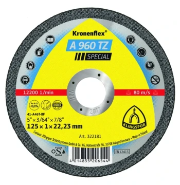 Meule acier/inox D125x1MM