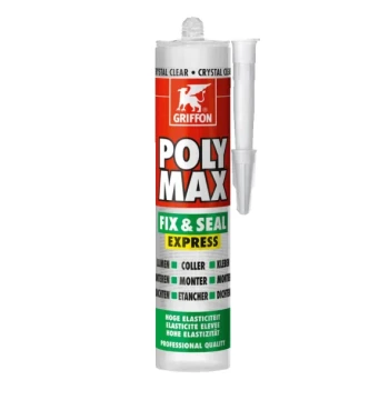 Poly Max Fix&Seal Express crystal cart 300gr mastic et colle sans solvants