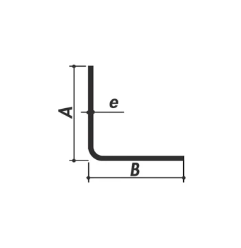 Profil cornière à 90° à ailes égales  20x20x2   A7