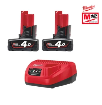 Pack batterie et chargeur M12 4AH NRJ-402