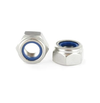 Écrou frein hexagonal zingué 6 pans M8 250pi