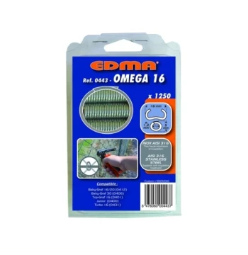 Agrafe OMEGA 16 mm vert