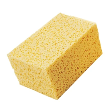 Eponge synthétique jaune 15X10X8 cm
