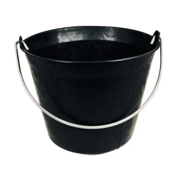 Seau plastique noir 11 L