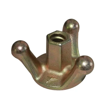 Ecrou 3 ailettes Base 65 mm