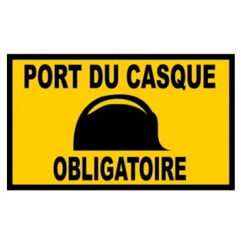 Panneau casque obligatoire