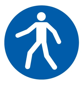 Panneau passage piéton obligatoire 300mm