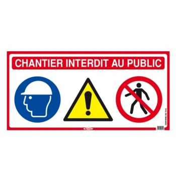 Panneaux de chantier 400X1000 mm