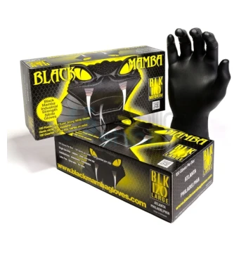 Gant jetable nitrile BLACKMAMBA taille L